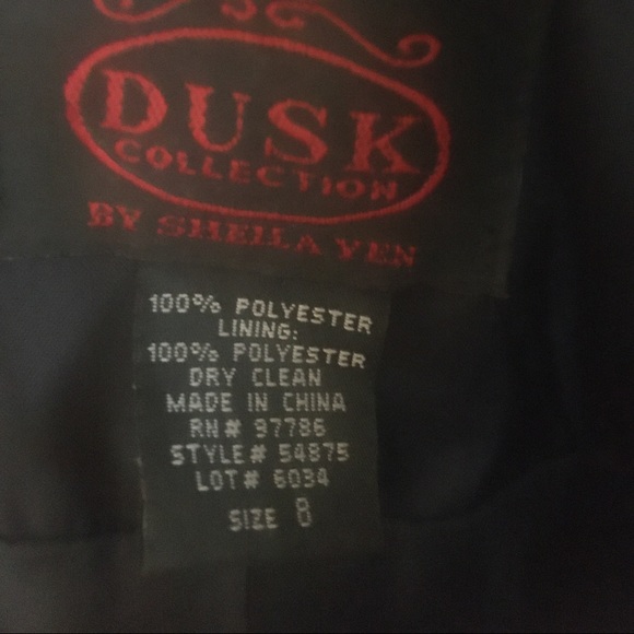 Evening Gown Navy Midi Sequins beads in front Dusk Collection by Sheila … - Picture 13 of 16